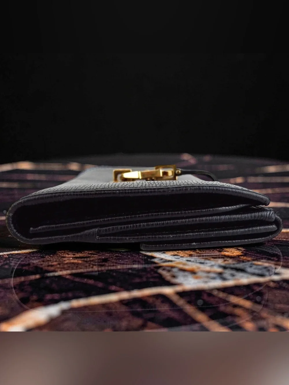 GUCCI Jackie Grained Leather Continental Wallet 🤩🖤 - Picture 13 of 13